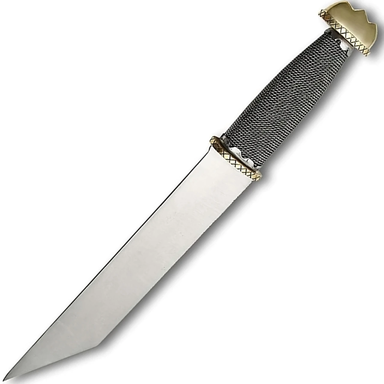 Medieval Viking Wire-Wrapped Seax Knife W/ Sheath 2 Medieval Viking Wire-Wrapped Seax Knife W/ Sheath - Image 2