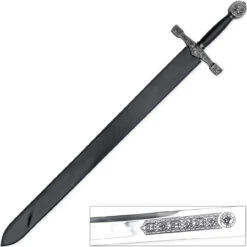 King Arthur Deluxe Stainless Steel Replica Excalibur Longsword 9 King Arthur Deluxe Stainless Steel Replica Excalibur Longsword -Daggers Store 2251 96938.1645715284