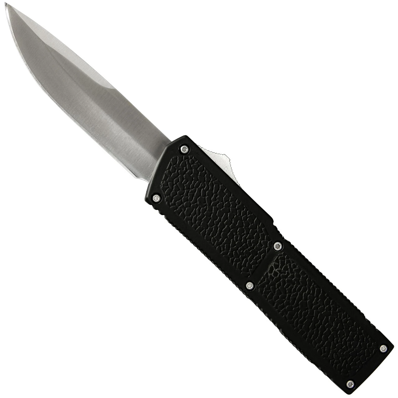 Steel Shadow Automatic Functional Black Textured Out The Front Drop Point OTF Knife W/ Belt Clip 1 Steel Shadow Automatic Functional Black Textured Out The Front Drop Point OTF Knife W/ Belt Clip