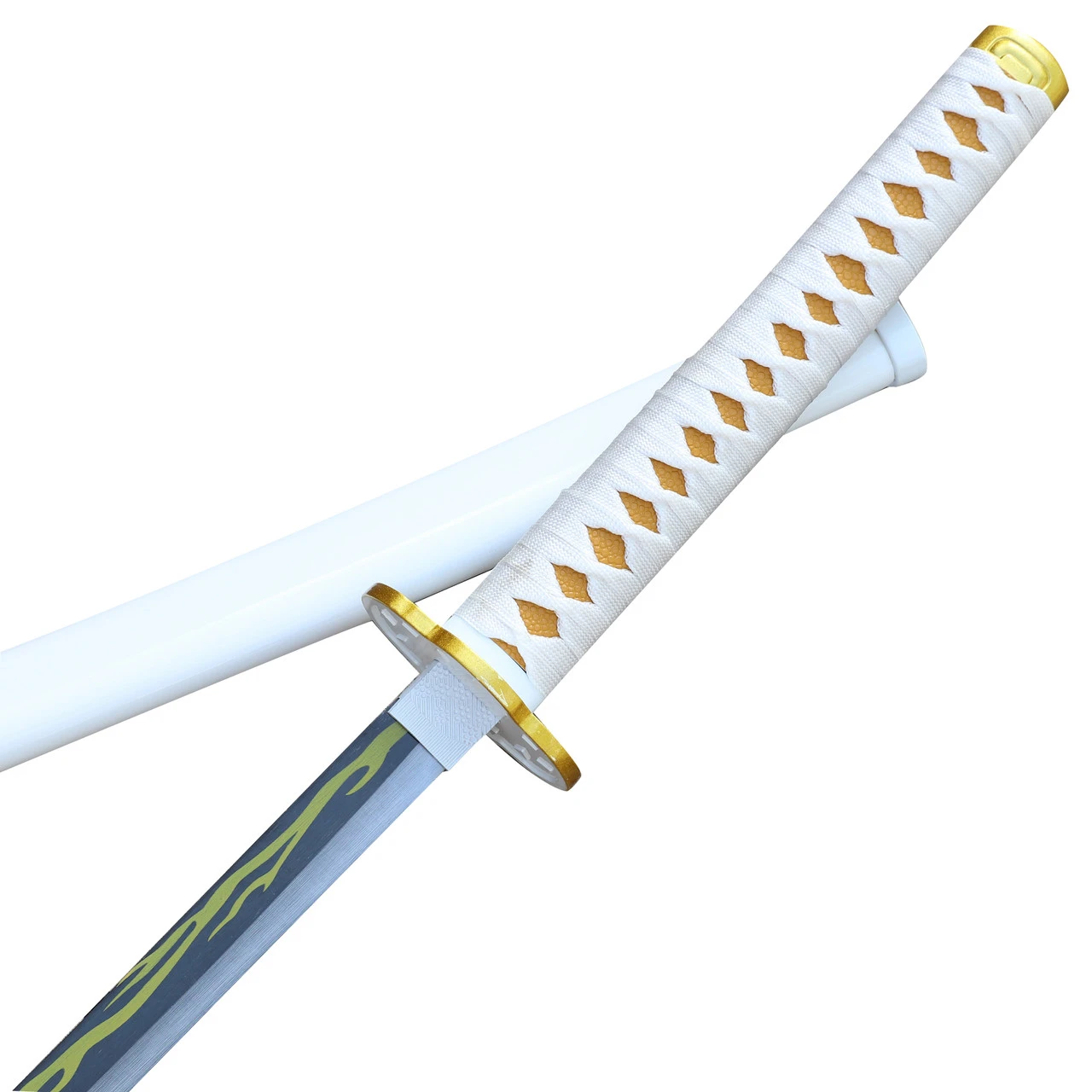 Agatsuma Zenitsu Collectible Demon Slayer Replica Yellow Nichirin Katana Sword 4 Agatsuma Zenitsu Collectible Demon Slayer Replica Yellow Nichirin Katana Sword - Image 4