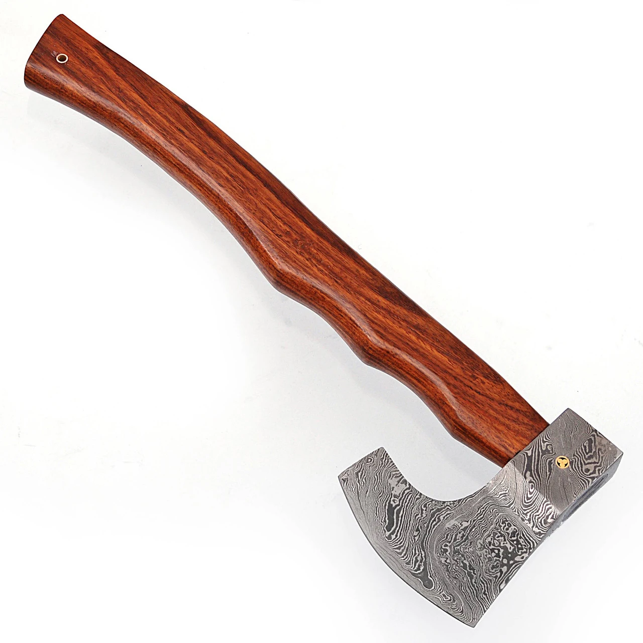 Descendant Of The Gods Damascus Steel Functional Bearded Outdoor Axe 3 Descendant Of The Gods Damascus Steel Functional Bearded Outdoor Axe - Image 3