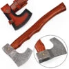 Descendant Of The Gods Damascus Steel Functional Bearded Outdoor Axe