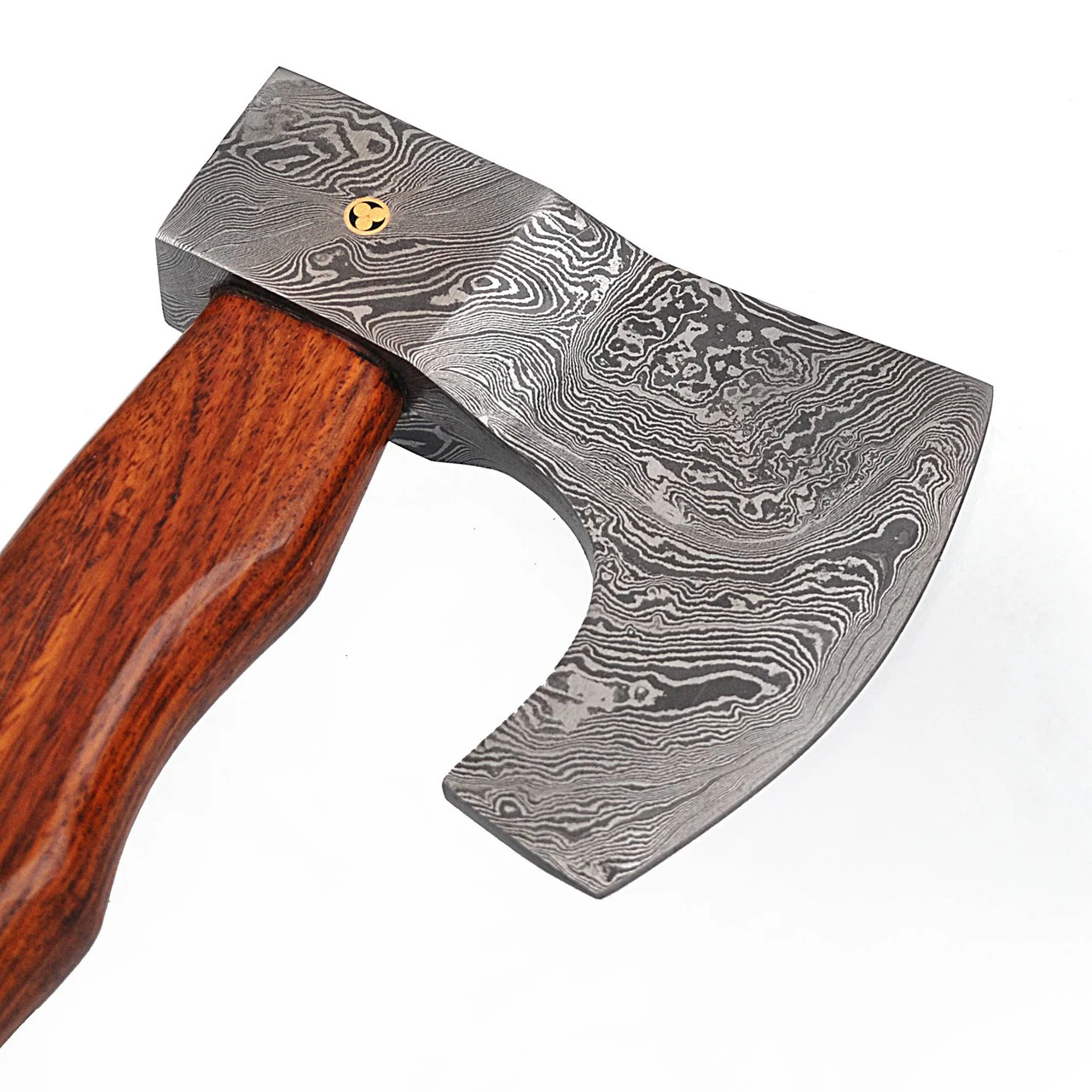 Descendant Of The Gods Damascus Steel Functional Bearded Outdoor Axe 4 Descendant Of The Gods Damascus Steel Functional Bearded Outdoor Axe - Image 4