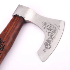 Warrior Shield Maiden Norse Viking Battle Axe | Floral Engraved Handle | 6 Warrior Shield Maiden Norse Viking Battle Axe | Floral Engraved Handle | -Daggers Store AXP2120 87193.1602269696