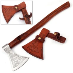 Herleifr Traditional Medieval Viking Battle Axe | Engraved Handle | 11 Herleifr Traditional Medieval Viking Battle Axe | Engraved Handle | -Daggers Store AXP2124 91056.1602271116