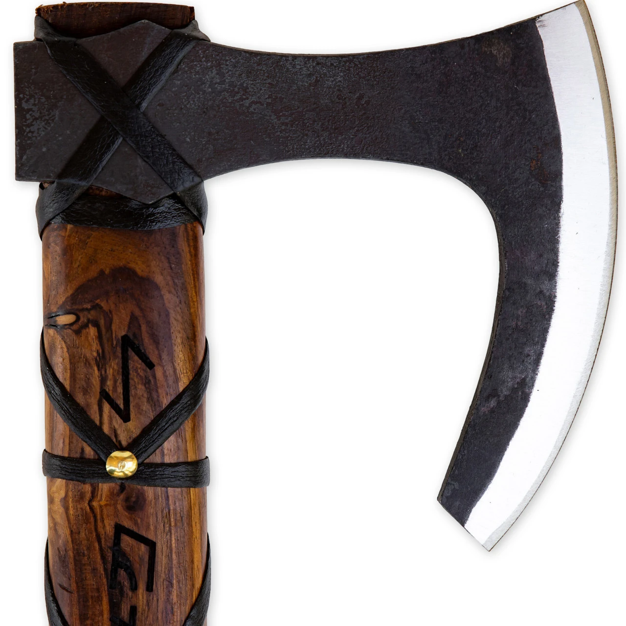 Shade Blaze Hand Forged Functional Rune Engraved Outdoor Viking Bearded Skeggøx Axe 2 Shade Blaze Hand Forged Functional Rune Engraved Outdoor Viking Bearded Skeggøx Axe - Image 2