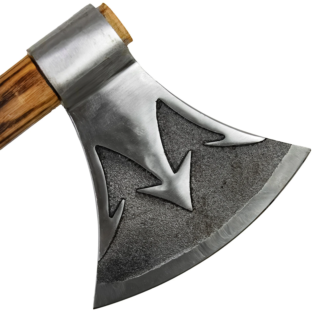 Split Seas Functional Hand Forged High Carbon Steel Outdoor Axe W/ Trident Motif 2 Split Seas Functional Hand Forged High Carbon Steel Outdoor Axe W/ Trident Motif - Image 2