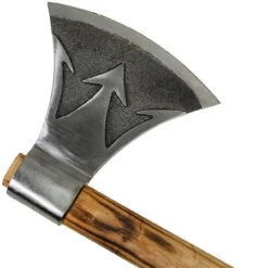 Split Seas Functional Hand Forged High Carbon Steel Outdoor Axe W/ Trident Motif 9 Split Seas Functional Hand Forged High Carbon Steel Outdoor Axe W/ Trident Motif -Daggers Store AXP3076 04 60714.1692805122