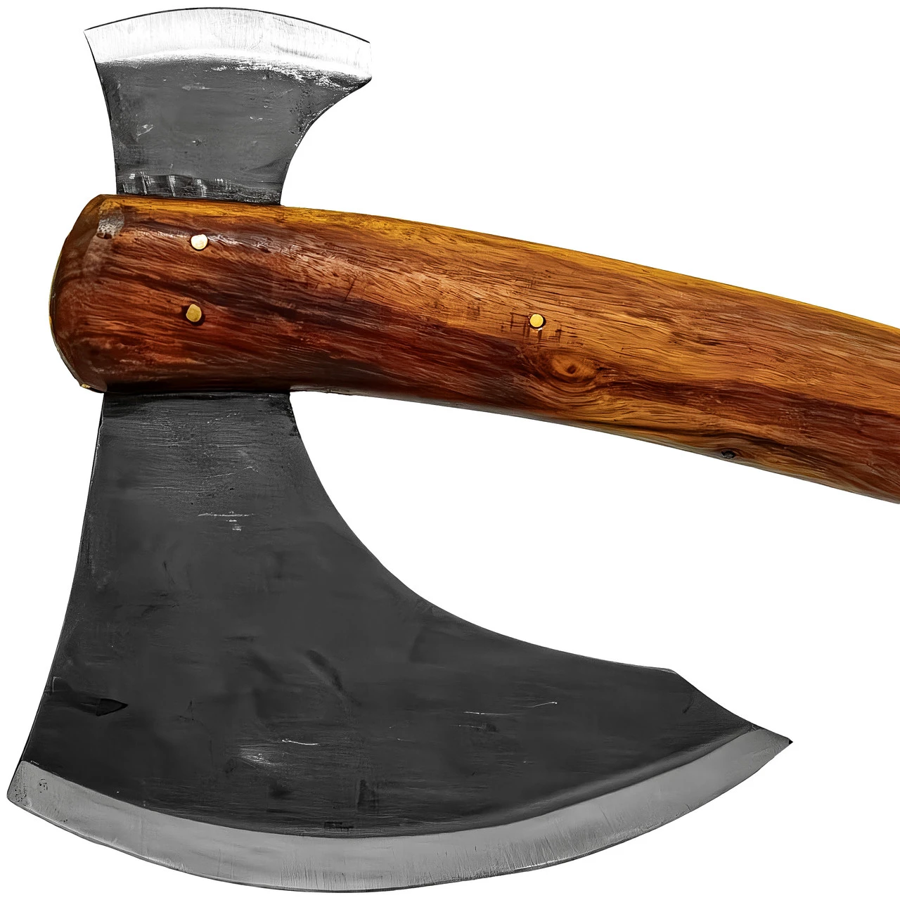 Woodsman Handmade Outdoor Camping Functional Double Bitted Bearded Axe 2 Woodsman Handmade Outdoor Camping Functional Double Bitted Bearded Axe - Image 2