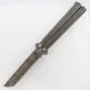 Butterfly Coal Miner Steel Knife | Tanto Point Damascus Blade