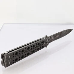 Shattered Without Hesitation Tanto Balisong Butterfly Knife | Damascus Steel Blade | Drop Point 8 Shattered Without Hesitation Tanto Balisong Butterfly Knife | Damascus Steel Blade | Drop Point -Daggers Store BF2487 D1 05 07193.1691079836