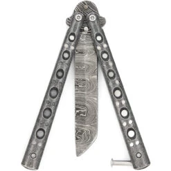 Shattered Without Hesitation Tanto Balisong Butterfly Knife | Damascus Steel Blade | Tanto Point 5 Shattered Without Hesitation Tanto Balisong Butterfly Knife | Damascus Steel Blade | Tanto Point -Daggers Store BF2487 D2 55850.1691074078
