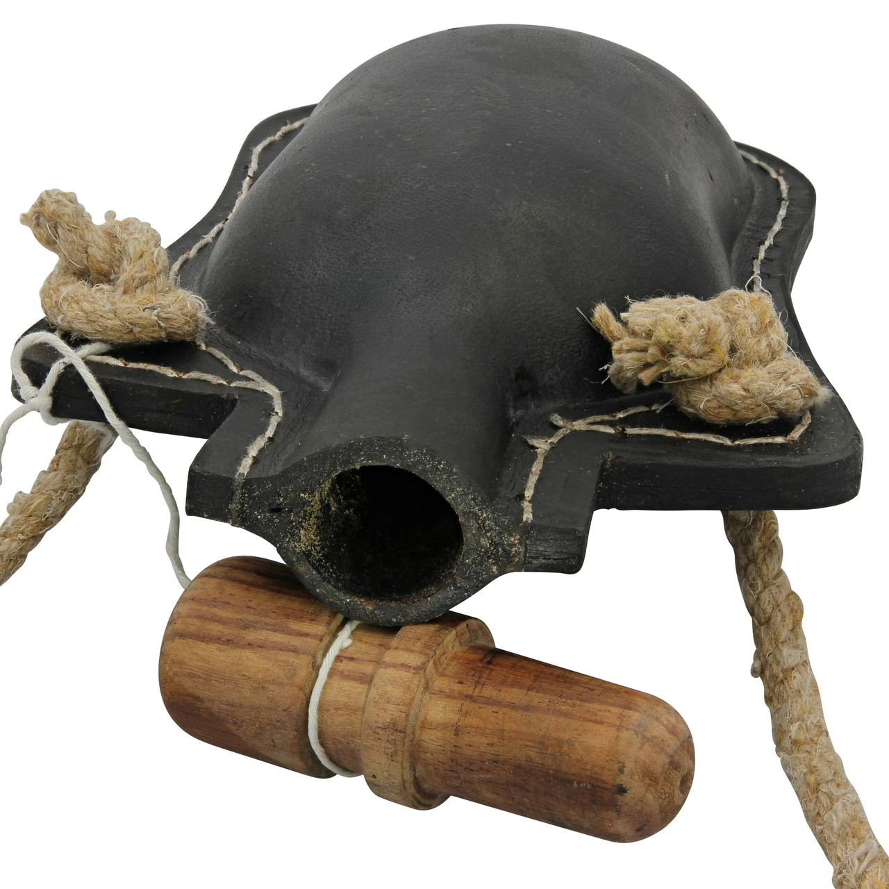 Adam’s Ale Functional 48 Oz. Genuine Black Leather Drinking Canteen Bottle W/ Rope Strap & Wooden Stopper 3 Adam’s Ale Functional 48 Oz. Genuine Black Leather Drinking Canteen Bottle W/ Rope Strap & Wooden Stopper - Image 3