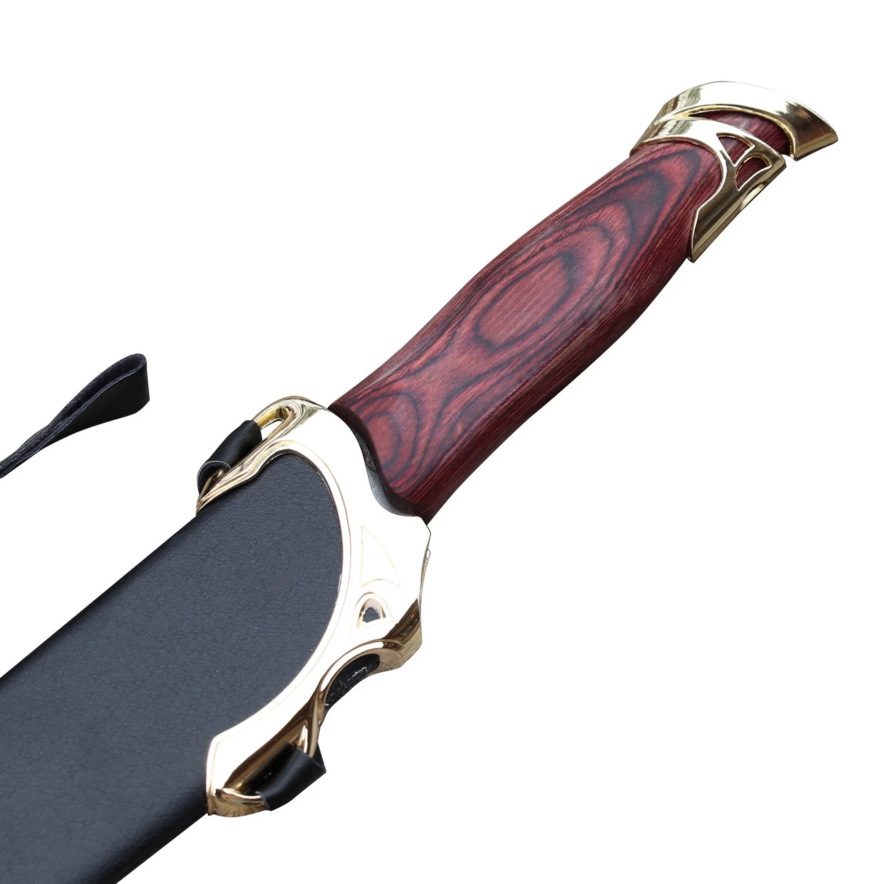 Strider Elven Replica Fantasy Medieval Scimitar Dagger Sword Scabbard & Wall Mount Included 4 Strider Elven Replica Fantasy Medieval Scimitar Dagger Sword Scabbard & Wall Mount Included - Image 4