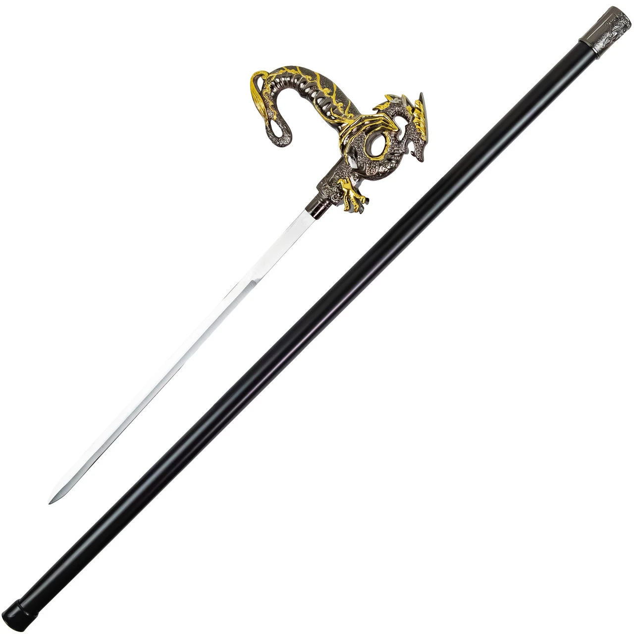 Wyvern Of Wisdom Ornate Dragon Hidden Blade Sword Cane 1 Wyvern Of Wisdom Ornate Dragon Hidden Blade Sword Cane