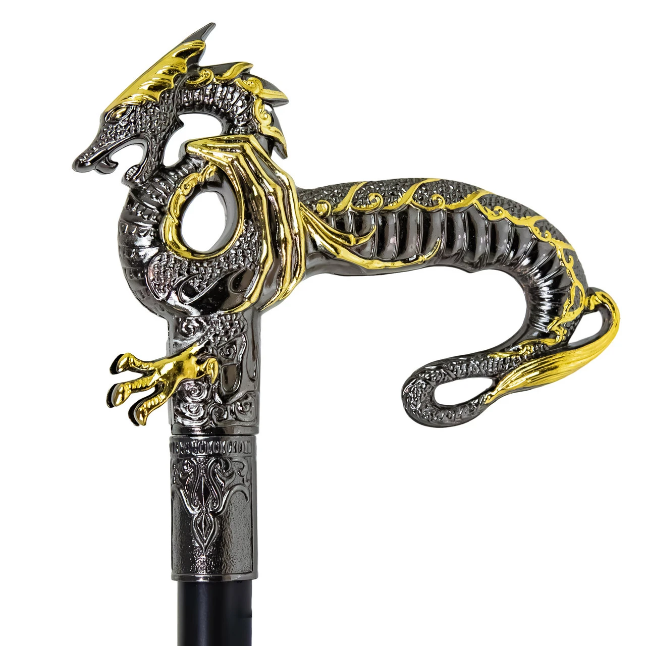 Wyvern Of Wisdom Ornate Dragon Hidden Blade Sword Cane 3 Wyvern Of Wisdom Ornate Dragon Hidden Blade Sword Cane - Image 3