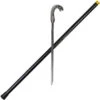 Poison Lightning Cobra Snake Pewter Finish Costume Walking Sword Cane W/ Rubber Stopper