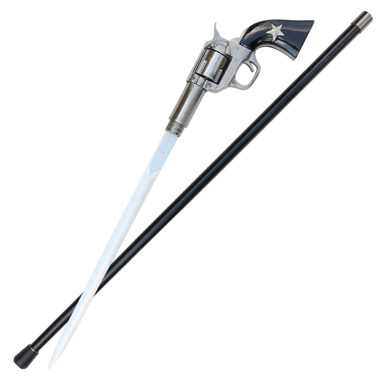 Quickdraw Outlaw Colt 45 Sword Cane W/ Free-Spinning Chamber 1 Quickdraw Outlaw Colt 45 Sword Cane W/ Free-Spinning Chamber