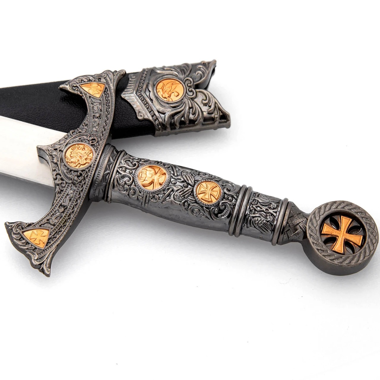 Solemn Mission Medieval Arming Dagger Knightly Costume Cosplay Historical Reenactment Knife W/ Hard Scabbard 5 Solemn Mission Medieval Arming Dagger Knightly Costume Cosplay Historical Reenactment Knife W/ Hard Scabbard - Image 5