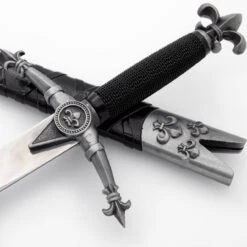 Fleur De Lis French Medieval Dagger 8 Fleur De Lis French Medieval Dagger -Daggers Store DG2717 08174.1680801844