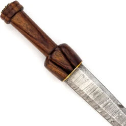 Divine Judgement Ornate Damascus Steel Ceremonial Dagger | Leather Sheath Included -Daggers Store DGD2945 93486.1661454092