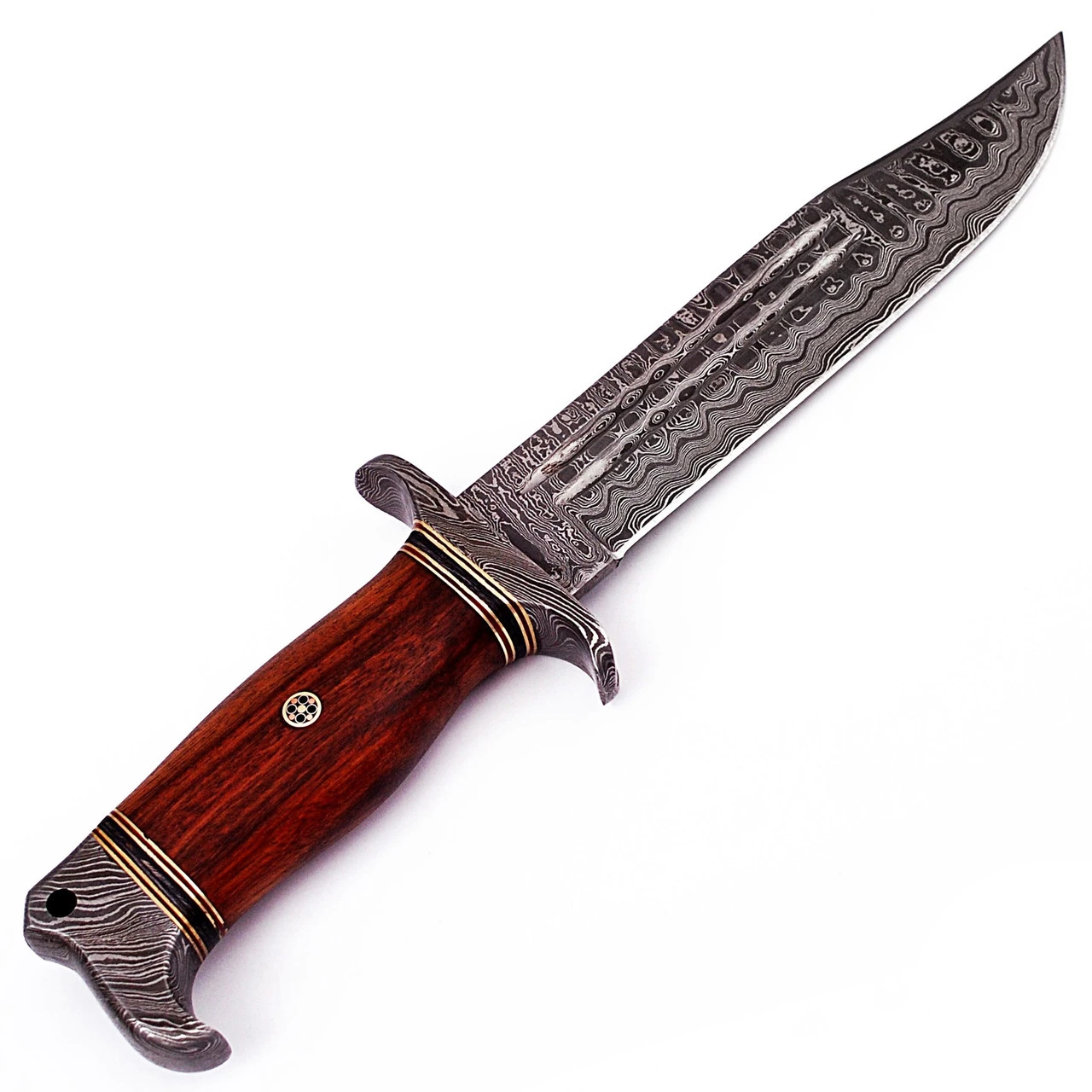 Hunt For Life Nightmare Howler Damascus Steel Hunting Knife 2 Hunt For Life Nightmare Howler Damascus Steel Hunting Knife - Image 2