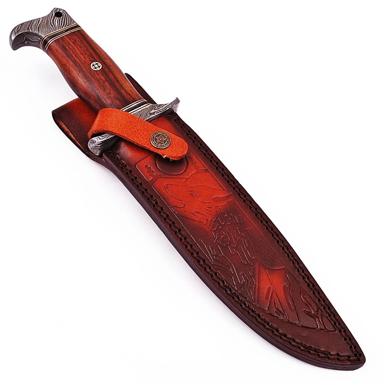Hunt For Life Nightmare Howler Damascus Steel Hunting Knife 5 Hunt For Life Nightmare Howler Damascus Steel Hunting Knife - Image 5