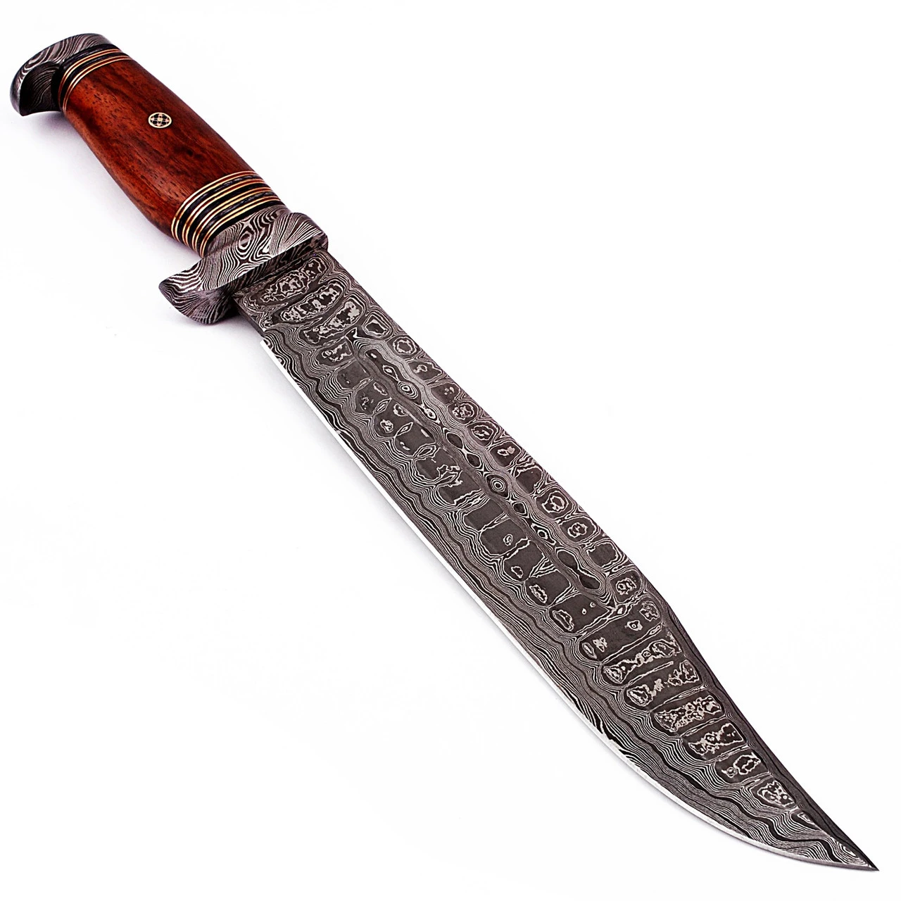 Hunt For Life Bayou Dweller Damascus Steel Bowie Hunting Knife 4 Hunt For Life Bayou Dweller Damascus Steel Bowie Hunting Knife - Image 4