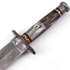 Legion Of The Damned Damascus Steel Dagger With Leather Sheath 7 Legion Of The Damned Damascus Steel Dagger With Leather Sheath -Daggers Store DHK2247 29339.1584023191