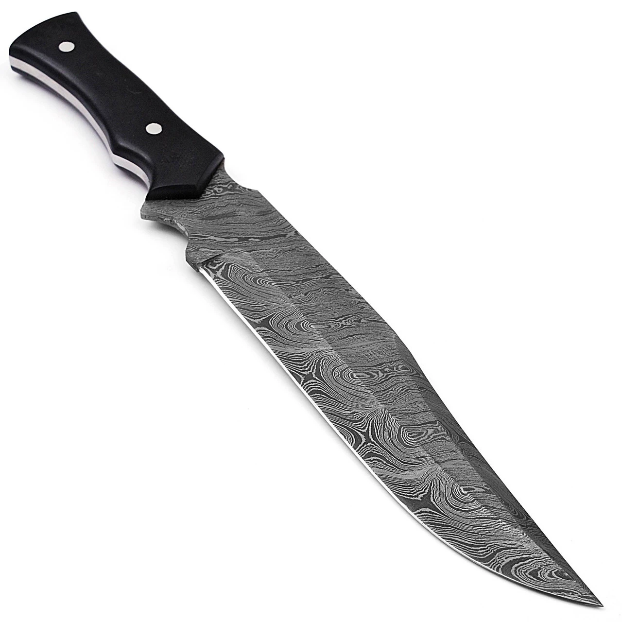 Blood & Ink Damascus Steel Outdoor Bowie Hunting Knife 2 Blood & Ink Damascus Steel Outdoor Bowie Hunting Knife - Image 2