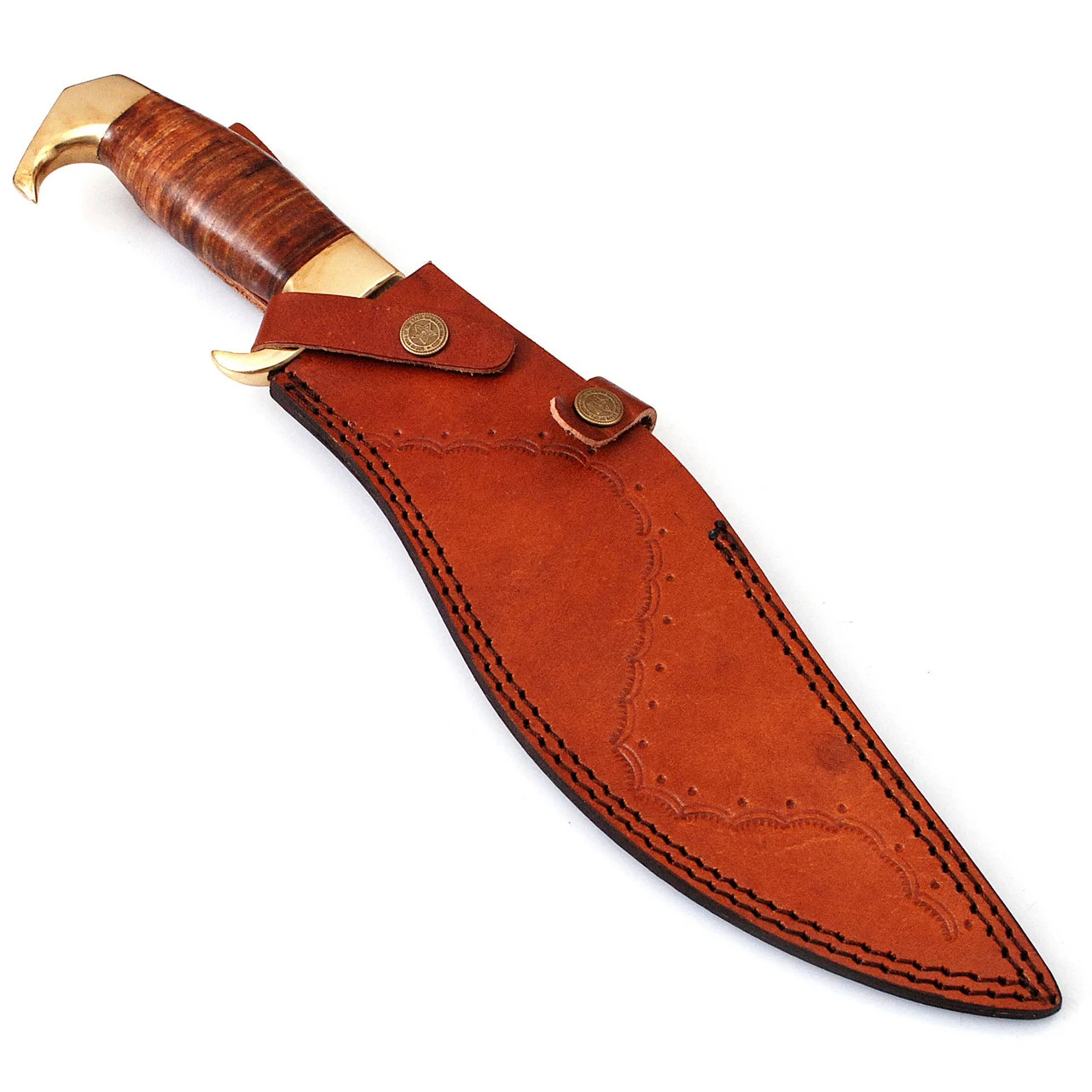 Nation Eradicator Damascus Steel Full Tang Kukri Knife 5 Nation Eradicator Damascus Steel Full Tang Kukri Knife - Image 5