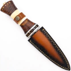 Tribal Totem Damascus Spear Point Fixed Blade Knife -Daggers Store DHK2761 24745.1648568741