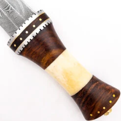Tribal Totem Damascus Spear Point Fixed Blade Knife -Daggers Store DHK2761 81807.1648568737