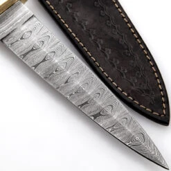 Full Damascus Steel Commando Knife | Pattern Welded Steel Full Tang Replica JSOC Dagger With Leather Sheath 21 Full Damascus Steel Commando Knife | Pattern Welded Steel Full Tang Replica JSOC Dagger With Leather Sheath -Daggers Store DHK3049BR 99392.1681328304