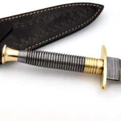 Full Damascus Steel Commando Knife | Pattern Welded Steel Full Tang Replica JSOC Dagger With Leather Sheath 28 Full Damascus Steel Commando Knife | Pattern Welded Steel Full Tang Replica JSOC Dagger With Leather Sheath -Daggers Store DHK3049BR 96885.1681328303
