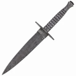 Full Damascus Steel Commando Knife | Pattern Welded Steel Full Tang Replica JSOC Dagger With Leather Sheath 22 Full Damascus Steel Commando Knife | Pattern Welded Steel Full Tang Replica JSOC Dagger With Leather Sheath -Daggers Store DHK3049 69780.1681328302