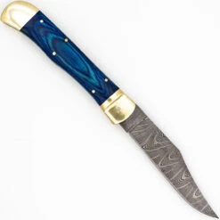 Deep Hole Large Automatic Damascus Clip Point Lever Lock XL Switchblade Knife 9 Deep Hole Large Automatic Damascus Clip Point Lever Lock XL Switchblade Knife -Daggers Store DLL2915 40632.1657735719