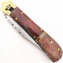 Bleeding Sky Damascus Clip Point Automatic Switchblade Lever Lock Knife 9 Bleeding Sky Damascus Clip Point Automatic Switchblade Lever Lock Knife -Daggers Store DLV2799 01606.1649432528