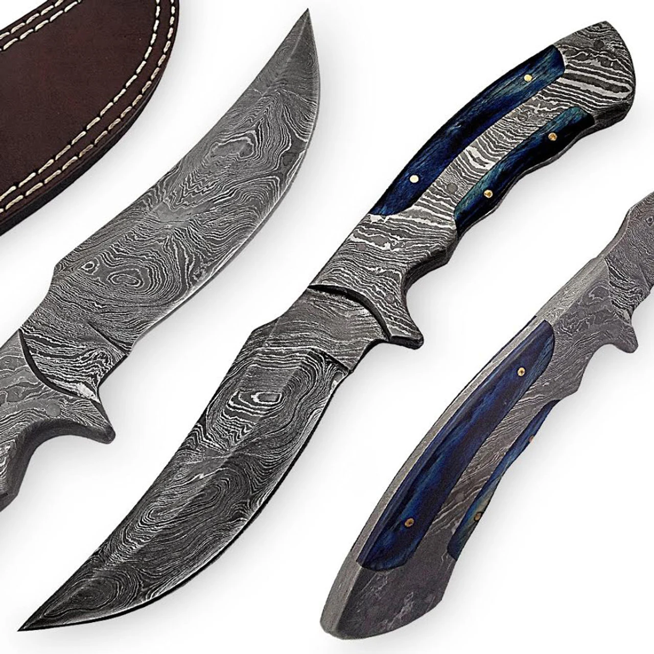 Damascus Rio Grande Lone Rider Full Tang Knife 4 Damascus Rio Grande Lone Rider Full Tang Knife - Image 4