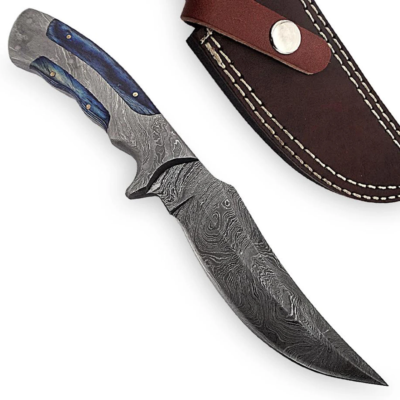 Damascus Rio Grande Lone Rider Full Tang Knife 3 Damascus Rio Grande Lone Rider Full Tang Knife - Image 3
