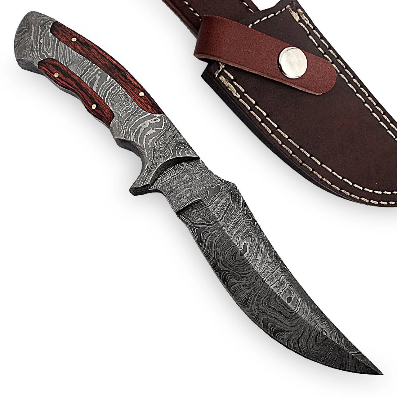 Yukon Timber Full Tang Damascus Knife 3 Yukon Timber Full Tang Damascus Knife - Image 3