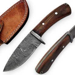 Damascus Full Tang North American Game Hunting Knife 7 Damascus Full Tang North American Game Hunting Knife -Daggers Store DM2025 23188.1564503911