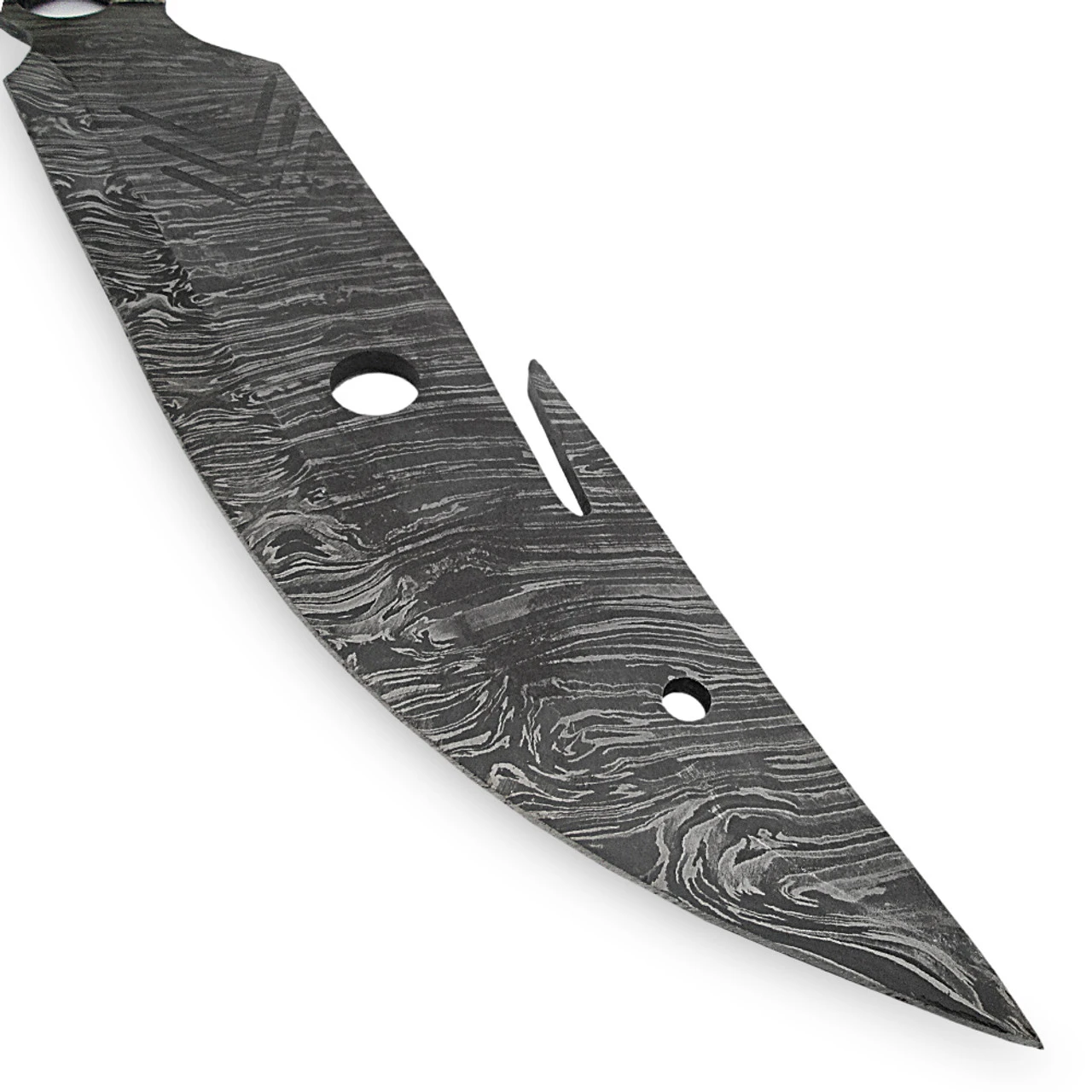 Sumatran Tiger Full Tang Damascus Steel Gut Hook Machete Hunting Knife 3 Sumatran Tiger Full Tang Damascus Steel Gut Hook Machete Hunting Knife - Image 3