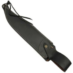 Black Elm Handle Damascus Bowie 5 Black Elm Handle Damascus Bowie -Daggers Store DM45 58687.1673896804