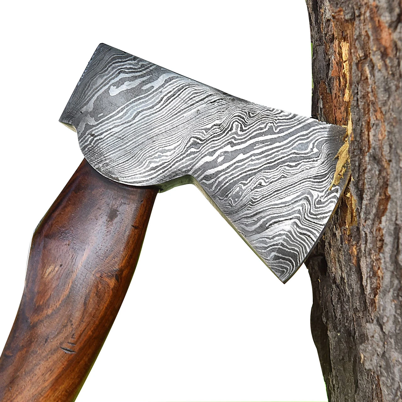 Vengeful Dwarf Hand Forged Damascus Steel Outdoor Axe 5 Vengeful Dwarf Hand Forged Damascus Steel Outdoor Axe - Image 5