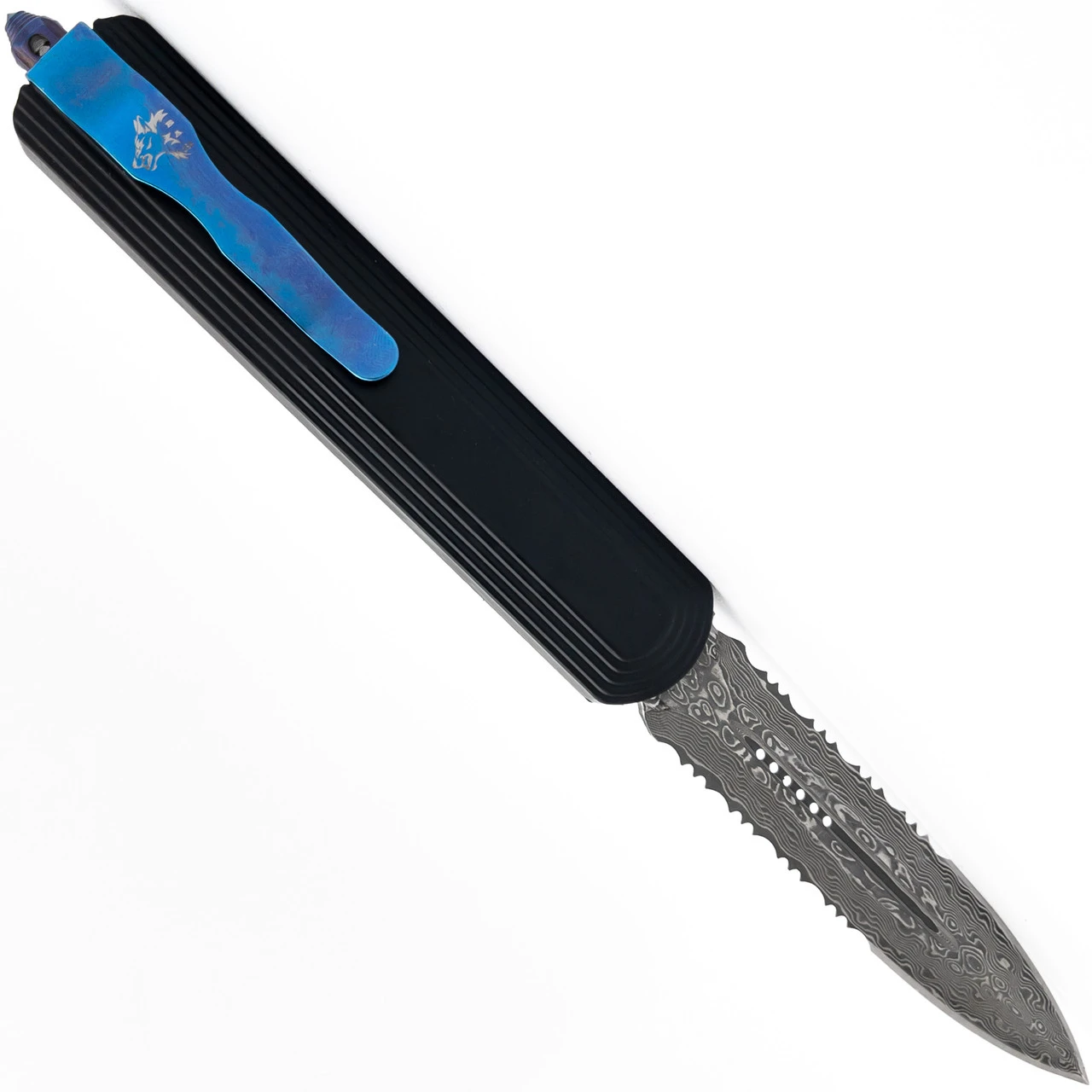 Permanent Rain Damascus Steel Automatic Out The Front Knife 3 Permanent Rain Damascus Steel Automatic Out The Front Knife - Image 3