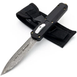 Secret Weapon Dual Action Damascus Steel Automatic OTF Knife -Daggers Store DS2625 73271.1646066636