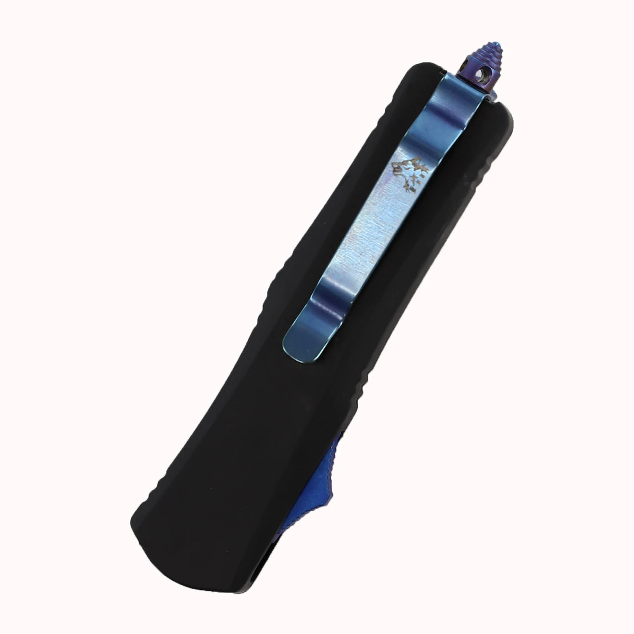 Dominatrix Miniature Automatic Damascus Steel OTF Knife 4 Dominatrix Miniature Automatic Damascus Steel OTF Knife - Image 4