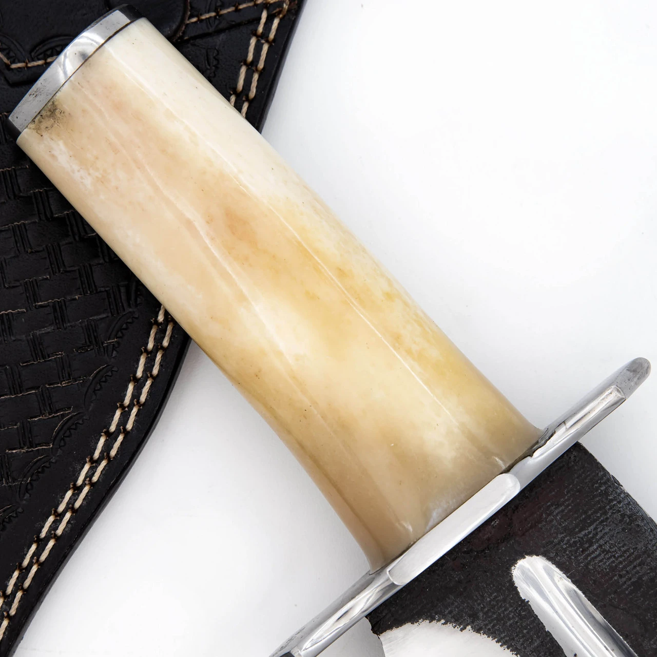 Great Outback Large Carbon Steel Collectible Bowie Hunting Knife W/ Sheath 2 Great Outback Large Carbon Steel Collectible Bowie Hunting Knife W/ Sheath - Image 2