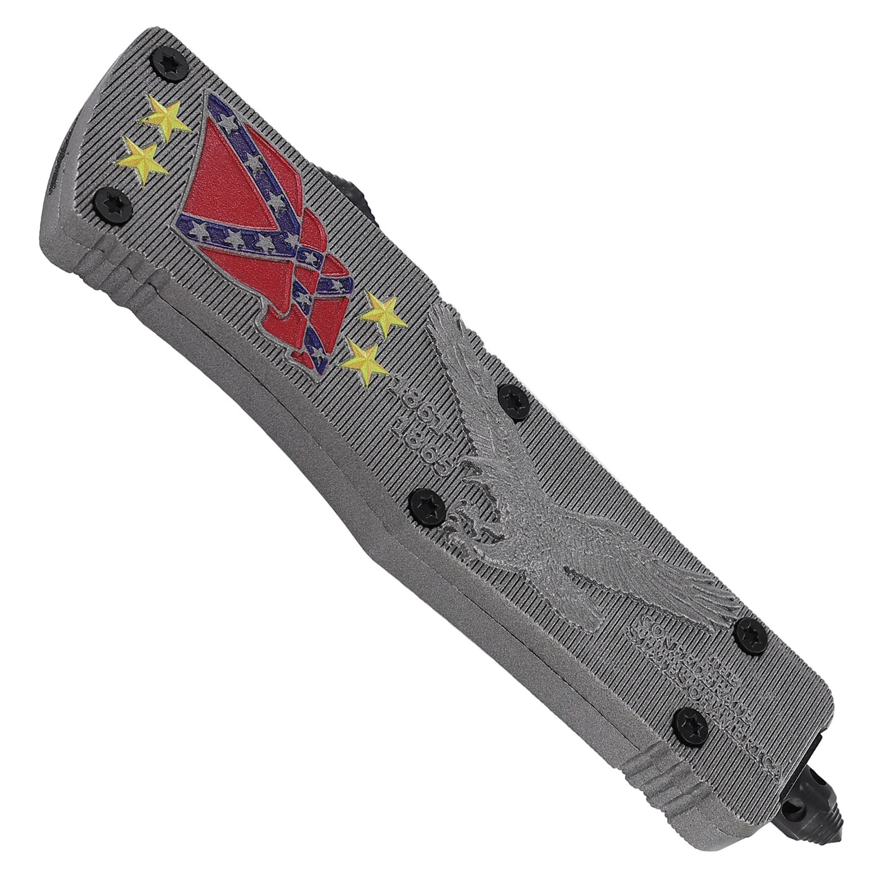 Confederate Pride Dual Action Heavy Duty Automatic OTF Knife 2 Confederate Pride Dual Action Heavy Duty Automatic OTF Knife - Image 2